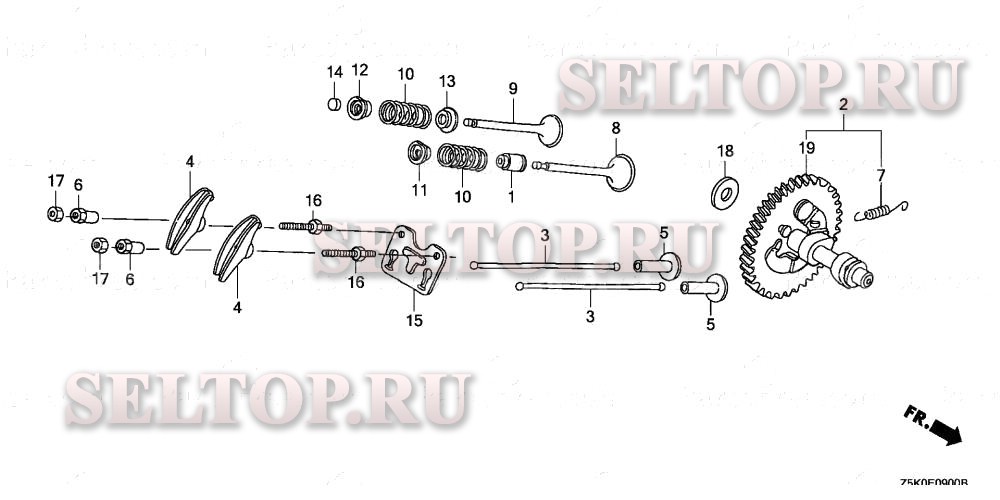 Распредвал для Honda GX270UT VSH7