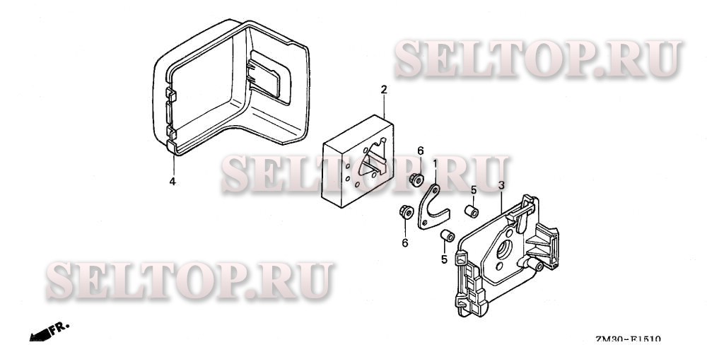 Воздушный фильтр (вертикальный тип) для Honda GX31 TAP