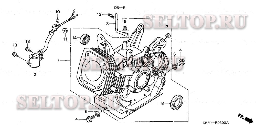 Цилиндр для Honda GX340 PAR