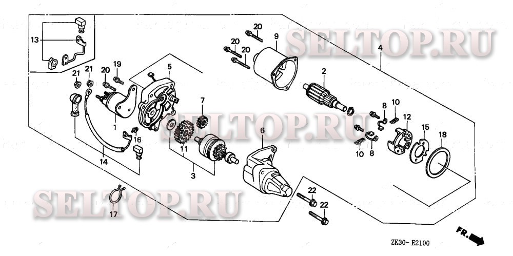Стартер для Honda GX340K1 QPE2