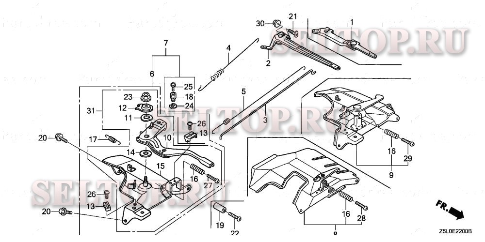 Управление для Honda GX340U1 QWH2