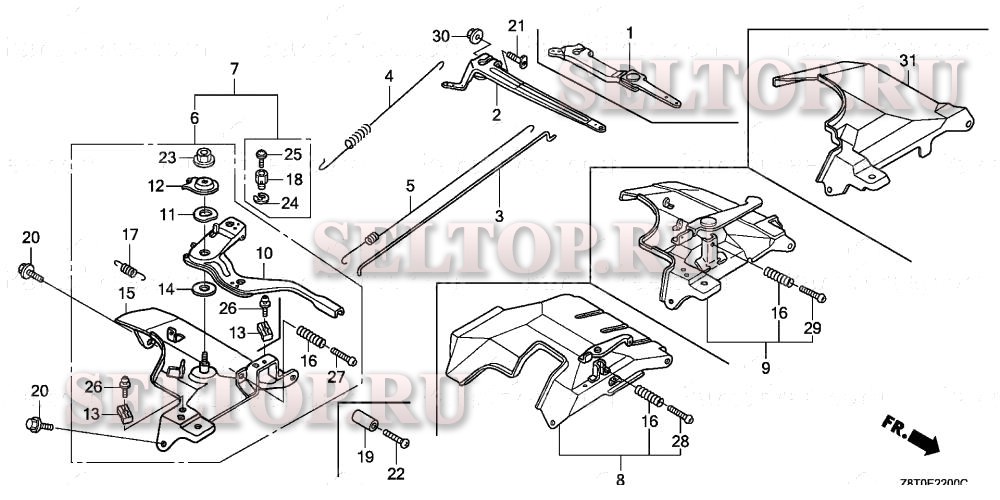 Управление для Honda GX340UT2 QNR2