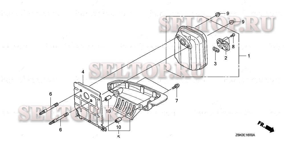 Глушитель для Honda GX35NT TTSC