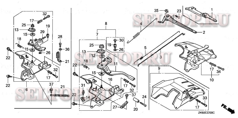 Управление (1) для Honda GX390K1 QAW/A