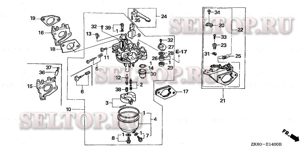 Карбюратор хонда gx 390 схема