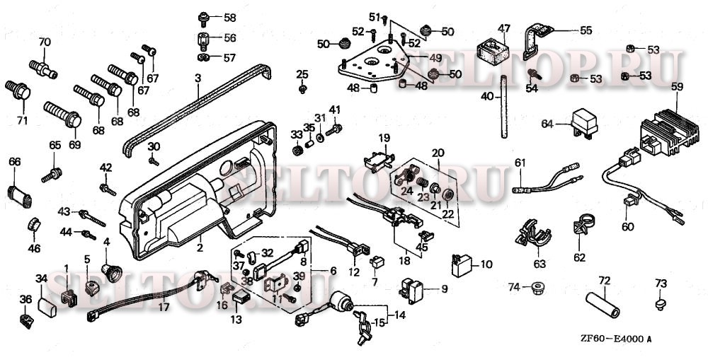 Прочие запчасти (блок управления) для Honda GX390K1 QKB2
