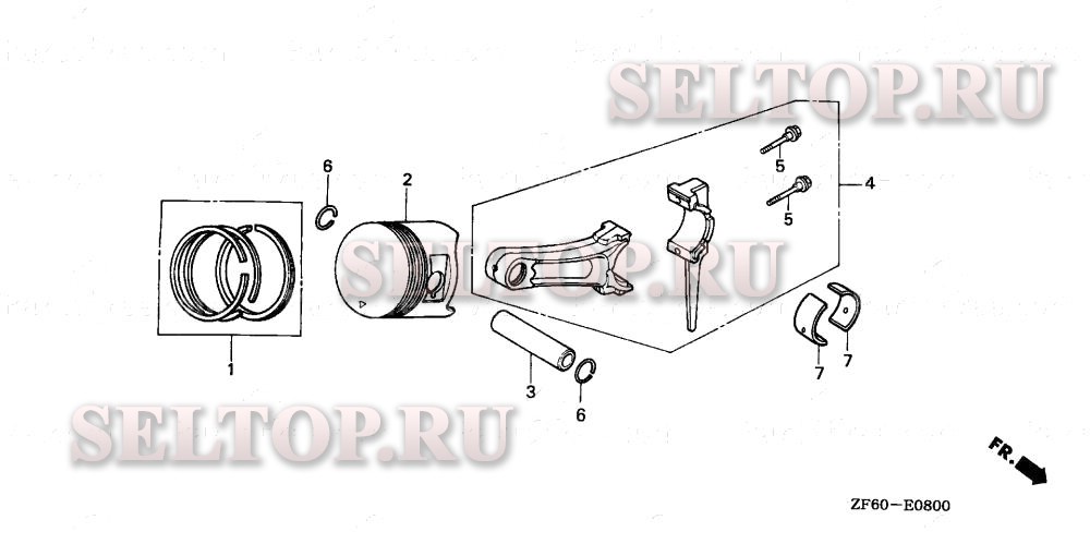 Поршень для Honda GX390K1 QND