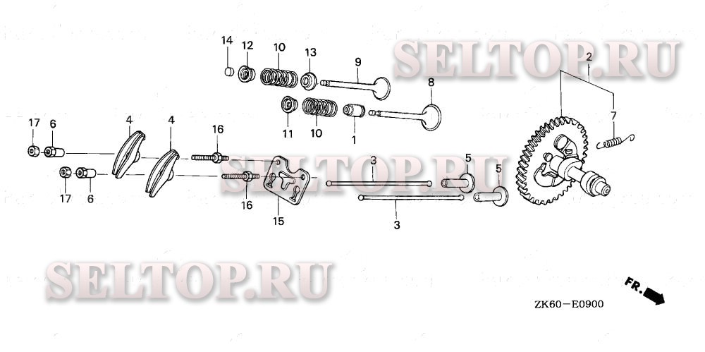 Распредвал для Honda GX390K1 VAG2/A