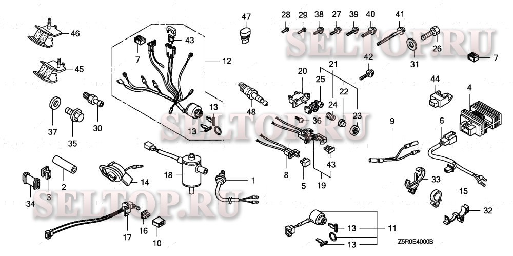 Прочие запчасти (комбинированный переключатель) для Honda GX390U1 ED6