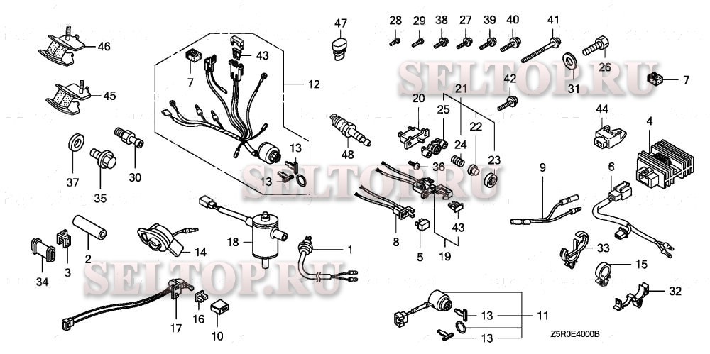 Прочие запчасти (комбинированный переключатель) для Honda GX390U1 SMX2