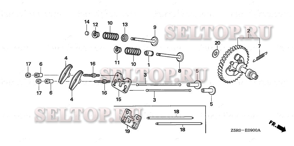 Распредвал для Honda GX390U1 SWA4
