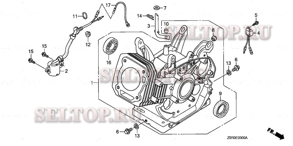 Блок цилиндров для Honda GX390U1 VN17