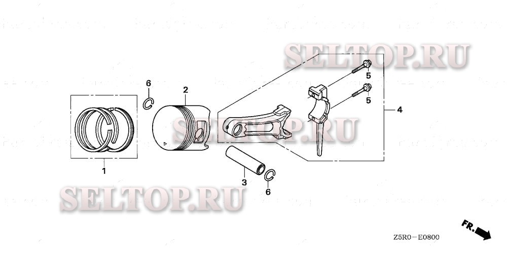 Поршень для Honda GX390U1 VTH4