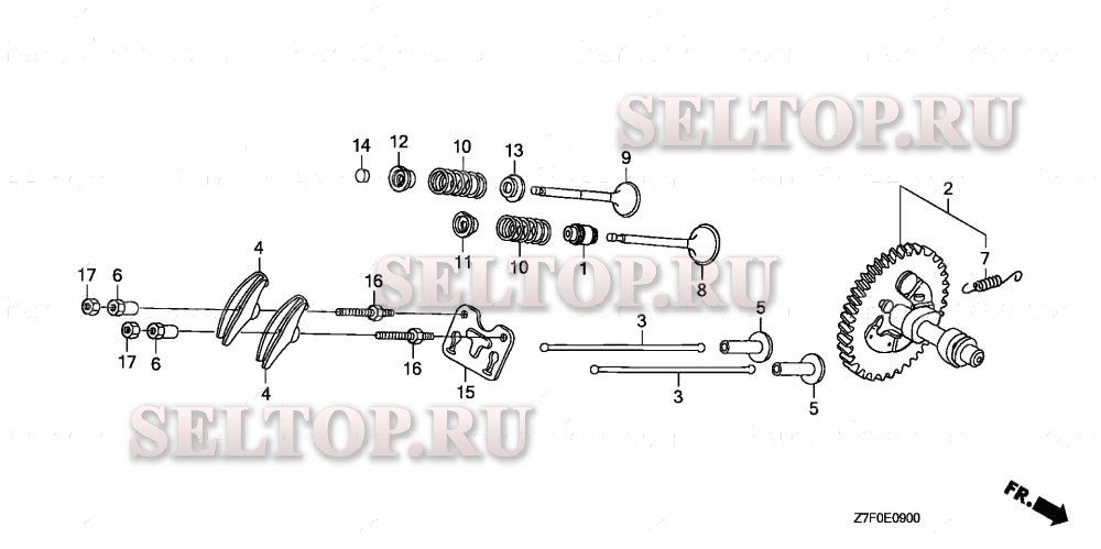Распредвал для Honda GX390UH1 QAA2