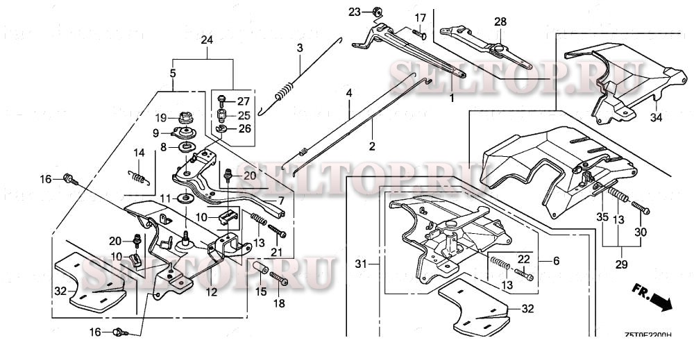 Управление для Honda GX390UT1 PXU