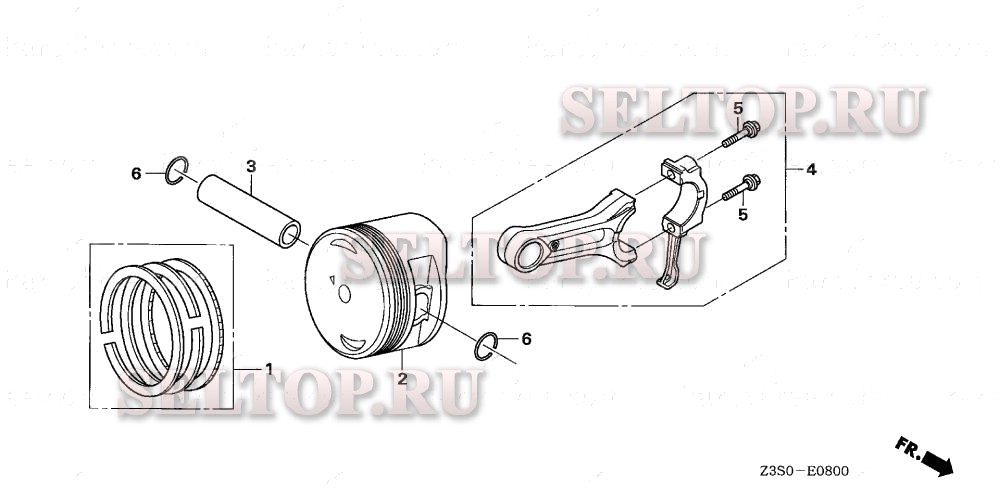 Поршень для Honda GX440IU Q4AA