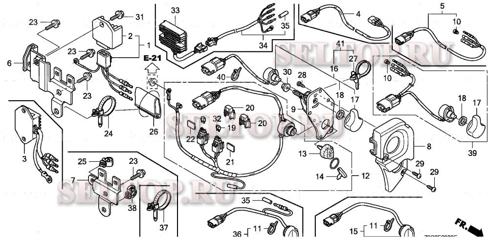 Панель управления  для Honda GX440IU QLA2