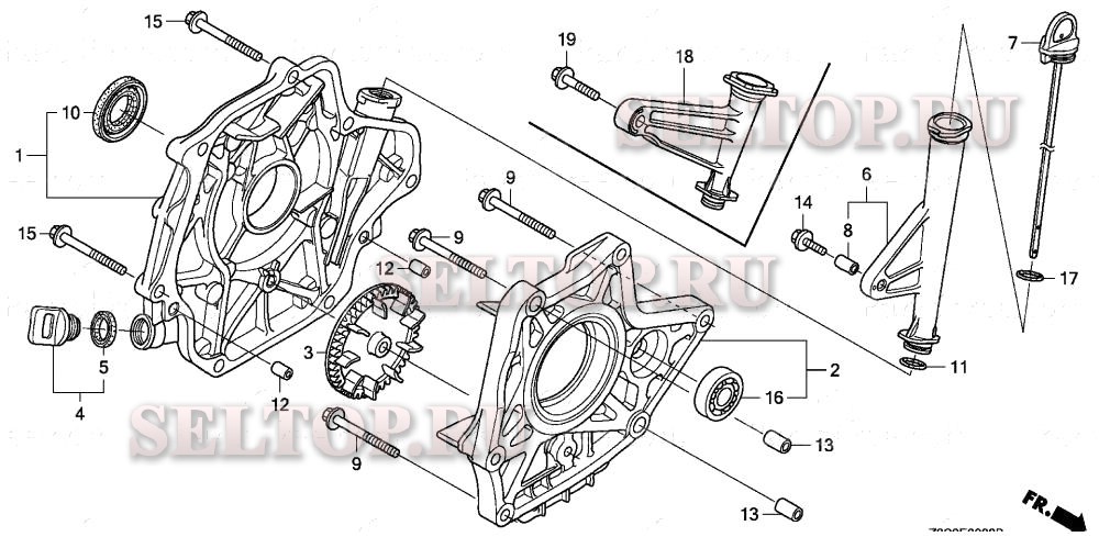 Крышка картера для Honda GX440IU VAA3