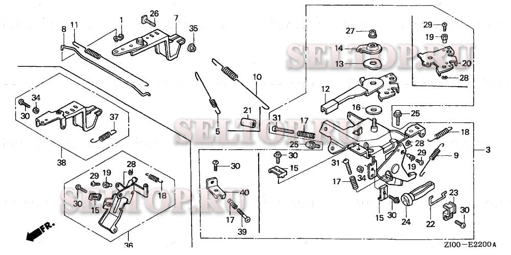 Управление (1) для Honda GX610 QYF