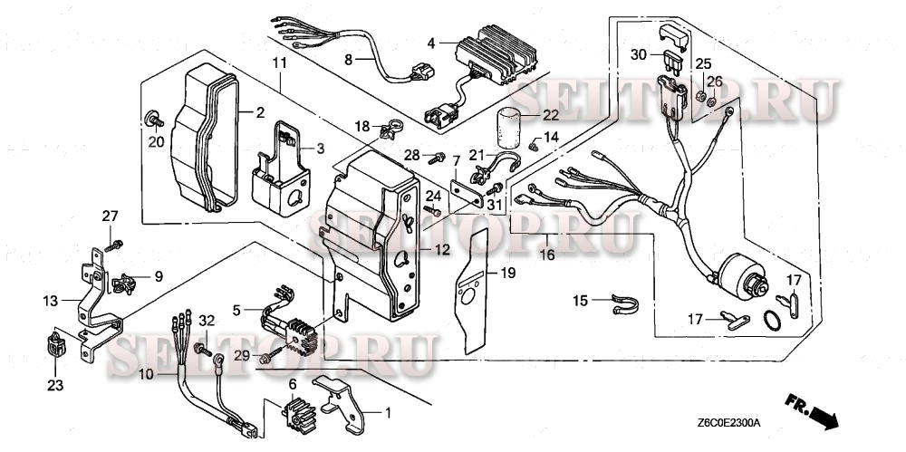 Блок управления для Honda GX610R1 QAF2