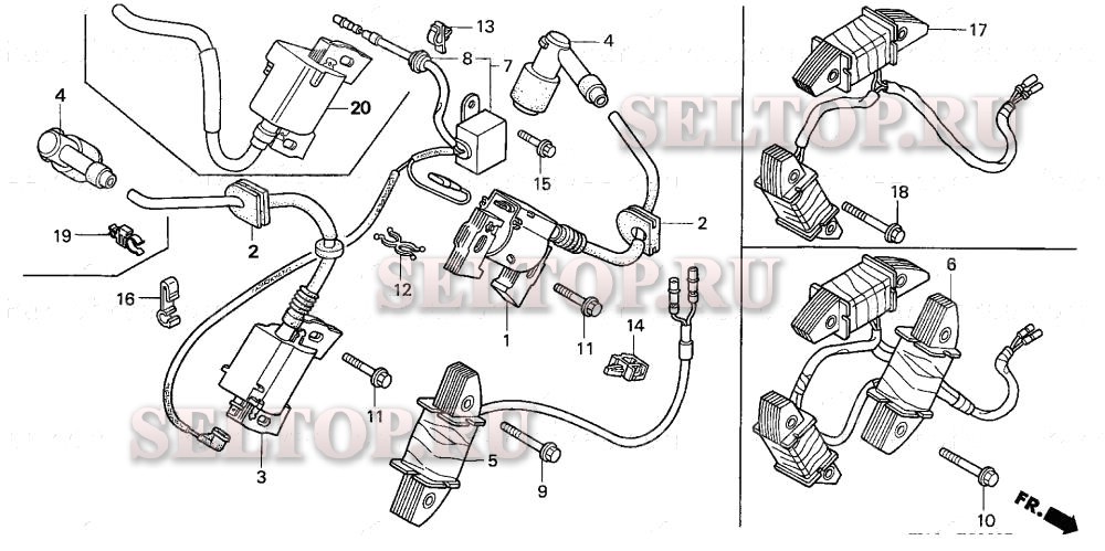 Катушка зажигания для Honda GX620 QAB