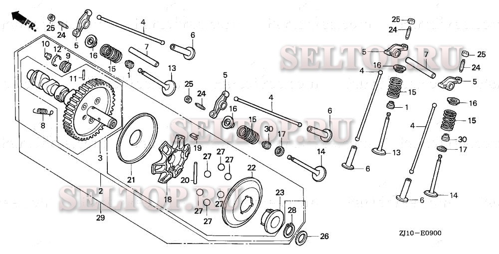 Распредвал (gx620) для Honda GX620 QAFU