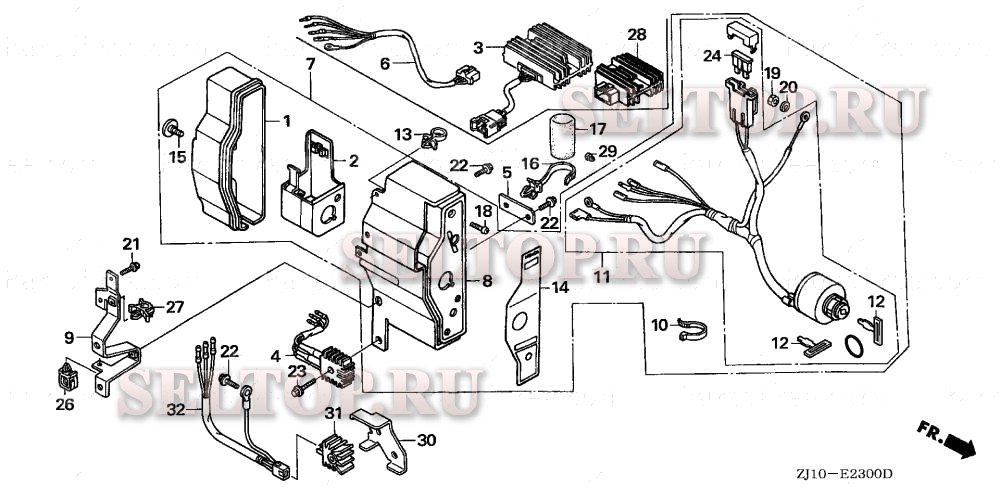 Блок управления для Honda GX620 QXA3