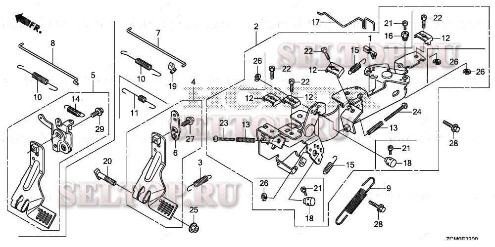 Управление для Honda GX630H VXC2