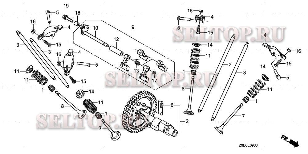 Распредвал для Honda GX630R QDP2