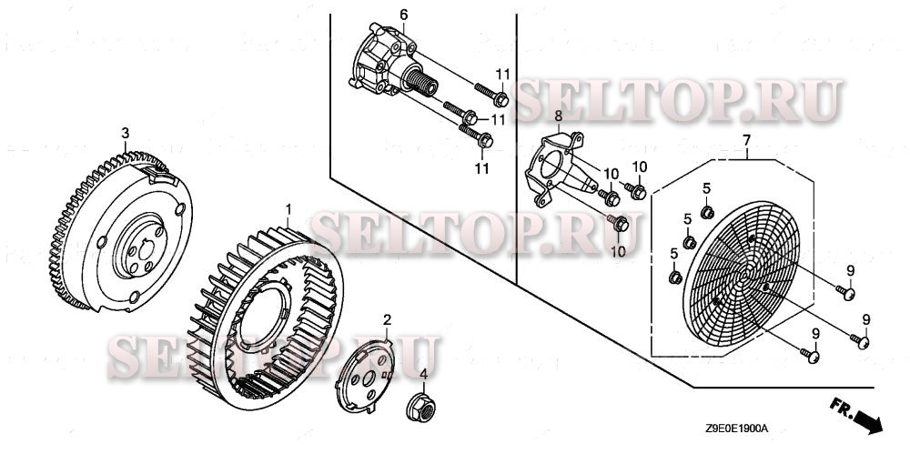 Маховик для Honda GX630R QDP2