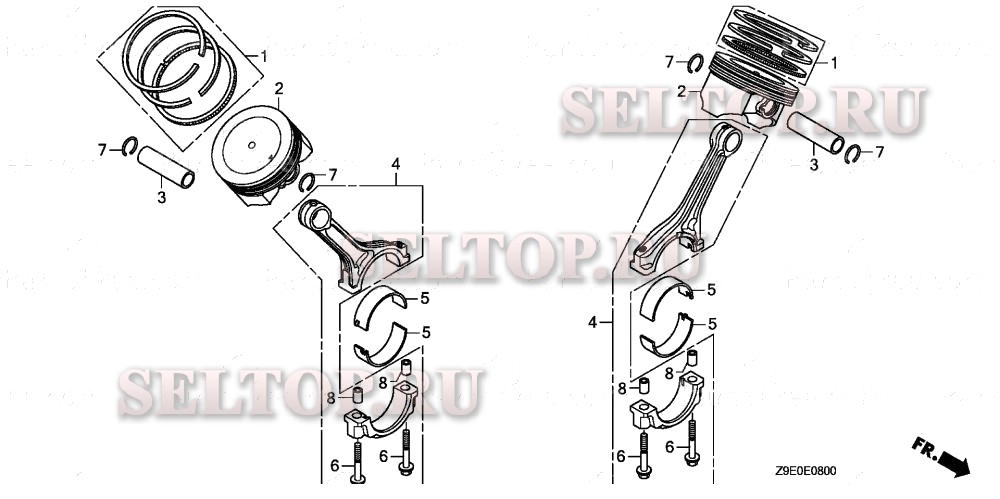Поршень для Honda GX630R QXB1