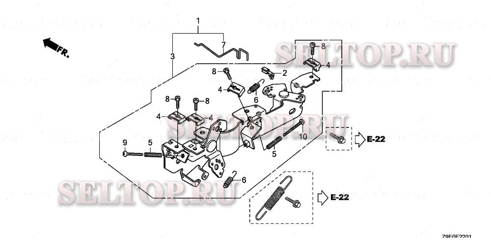 Управление (1) для Honda GX630R QXC2