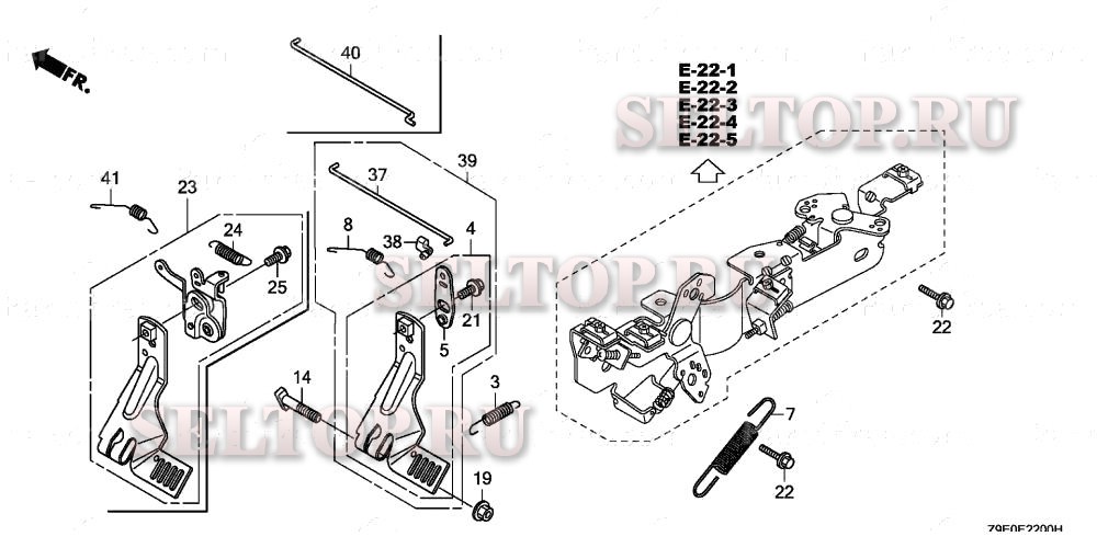 Рычаг регулятора оборотов для Honda GX630R QXC2