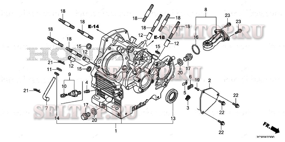Картер для Honda GX630RH QXC2