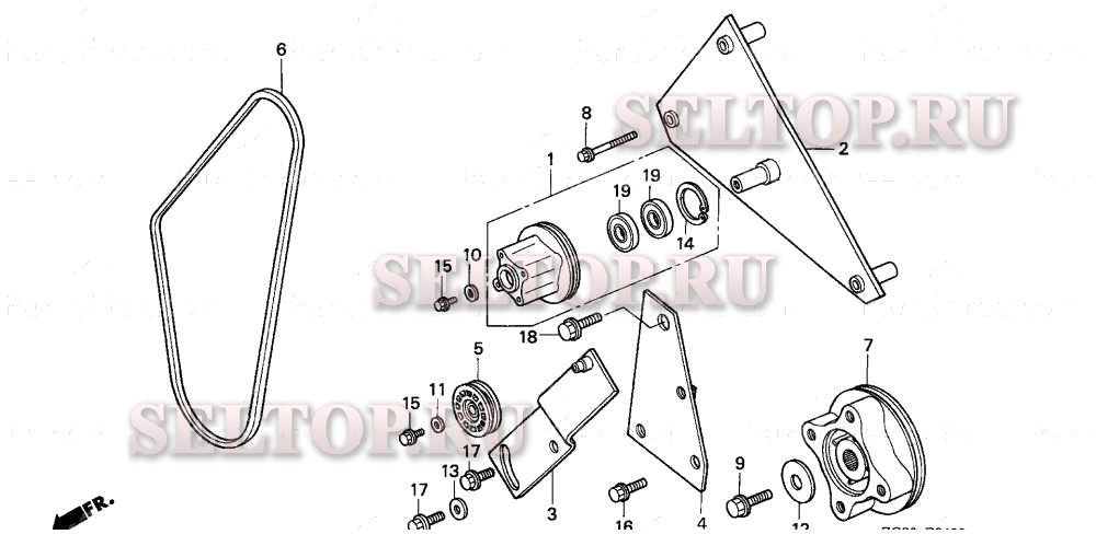 Шкив вентилятора охлаждения для Honda GX640 SD1
