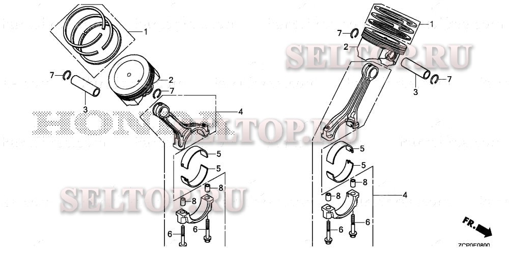 Поршень для Honda GX660RH TDW