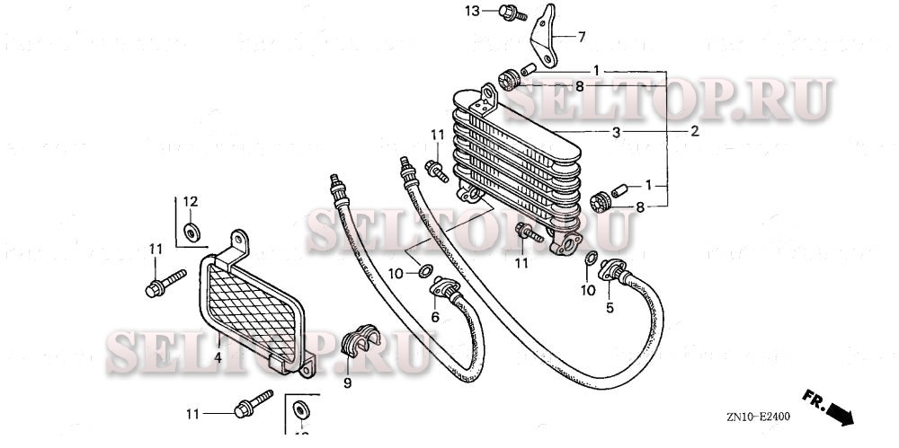 Маслоохладитель для Honda GX670 BAF
