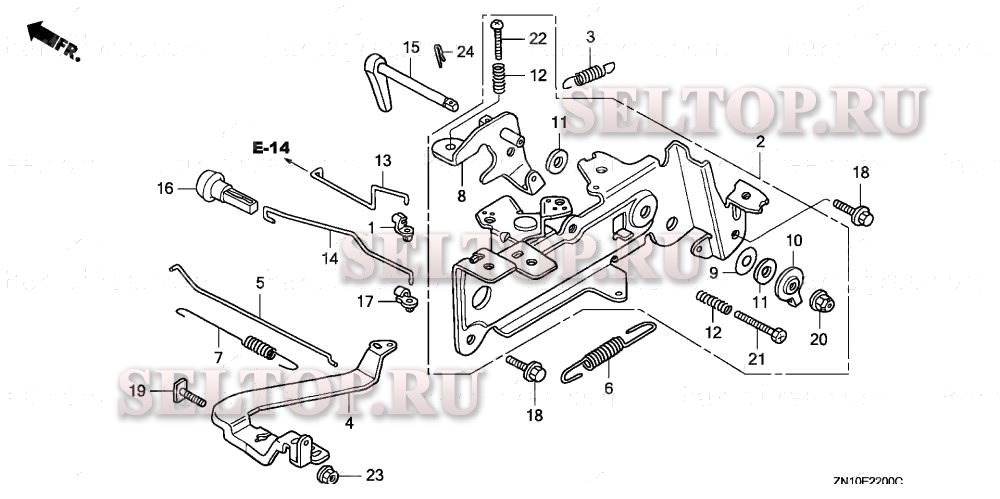 Управление (1) для Honda GX670 BXF/A