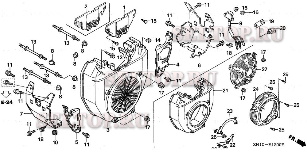 Gx390 honda электрическая схема