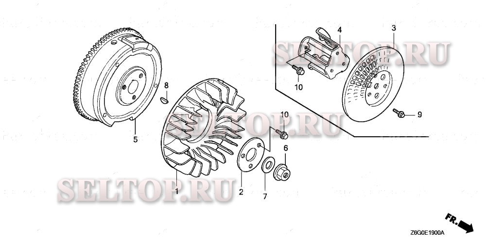 Маховик для Honda GX670U BXF