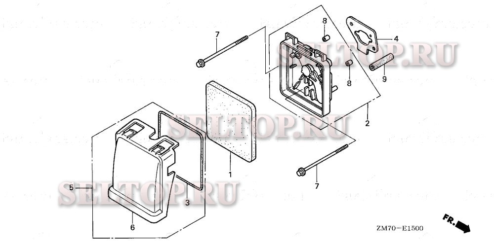 Воздушный фильтр для Honda GXH50 QHA/A