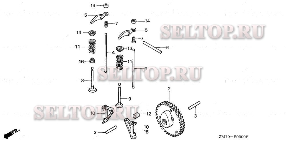 Распредвал для Honda GXH50 SPB4