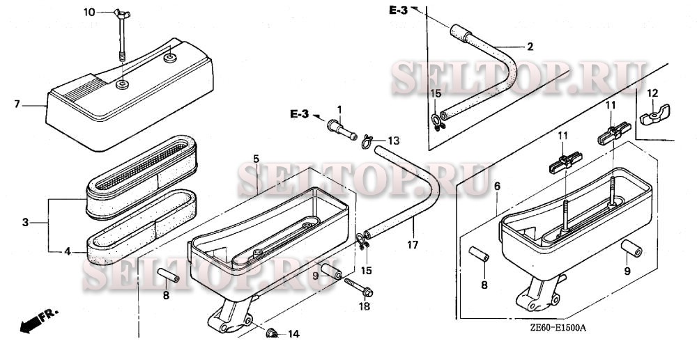 Воздушный фильтр для Honda GXV120 N12