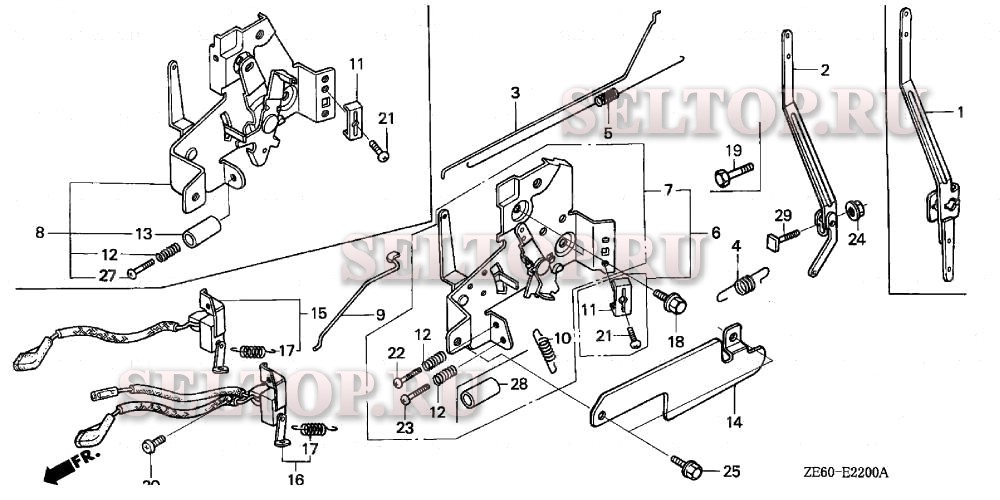Управление для Honda GXV120 N2CA