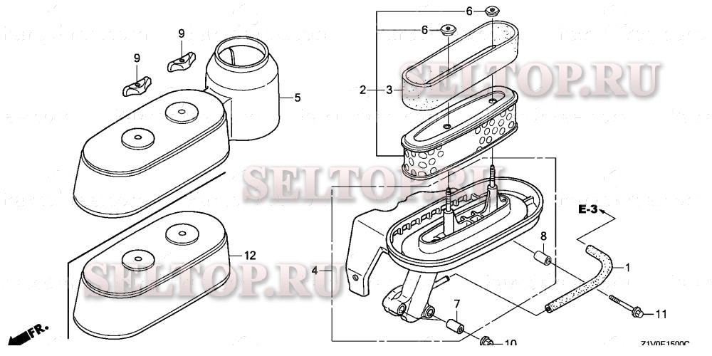 Воздушный фильтр для Honda GXV160H2 T1AH