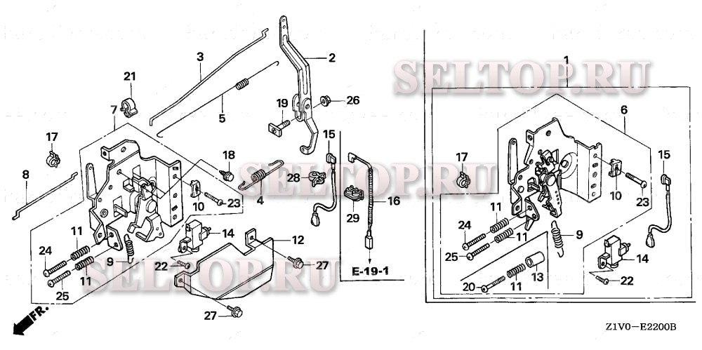 Управление (1) для Honda GXV160H2 T1AH