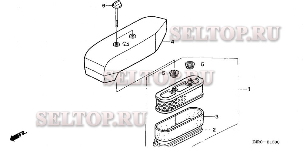 Воздушный фильтр для Honda GXV160UA1 A1AS