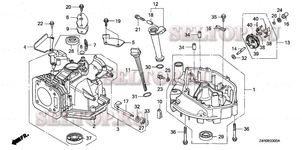 Цилиндр для Honda GXV160UA1 A1AS