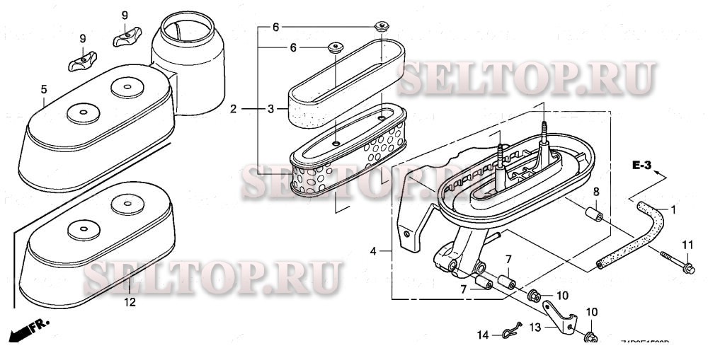 Воздушный фильтр для Honda GXV160UH2 A1T