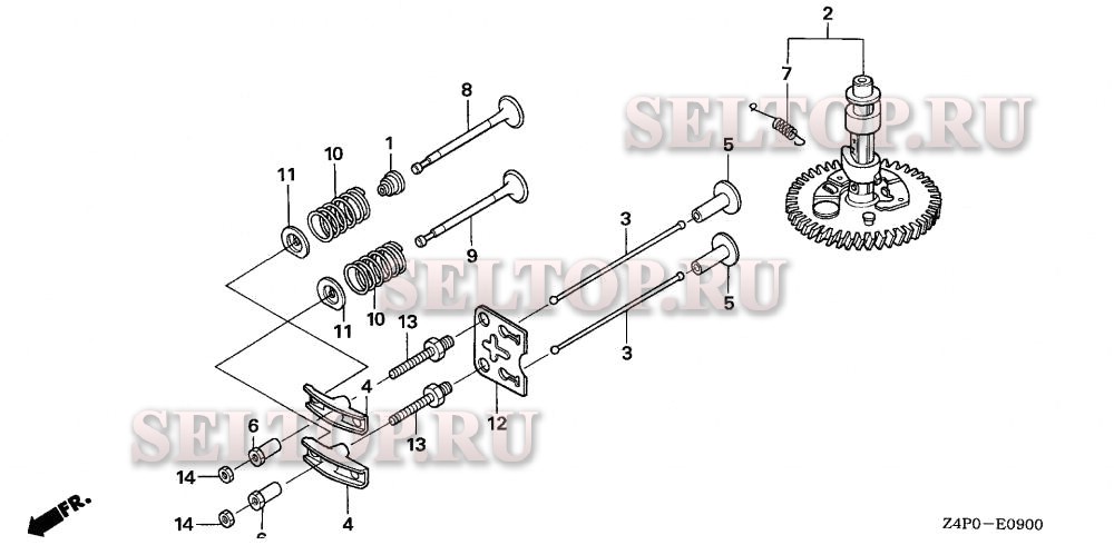 Распредвал для Honda GXV160UH2 N1AB